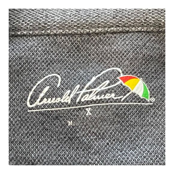 Arnold Palmer Pebble Beach Fleece Jacket Mens XL Gray Full Zip Golf Sweater - Picture 10 of 13